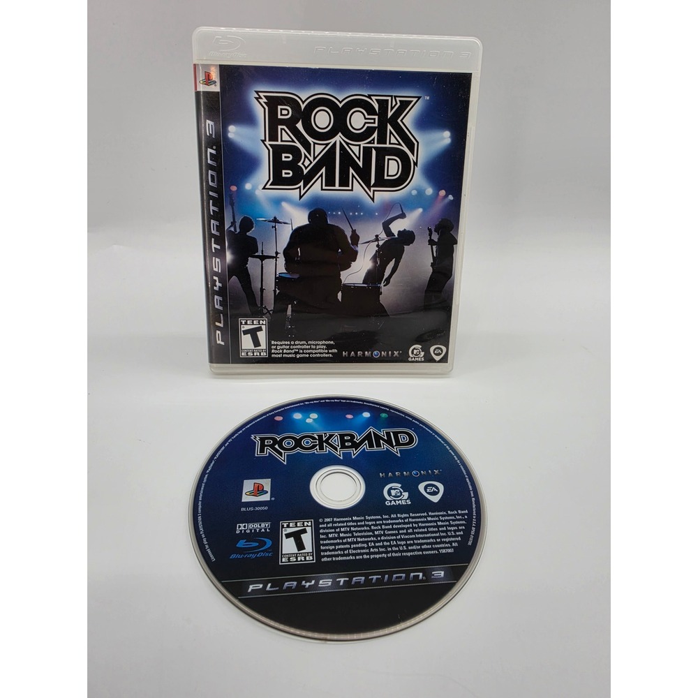 Rock Band PlayStation 3 PS3 Game EA Harmonix BLUS-30050 Tested Music Rhythm